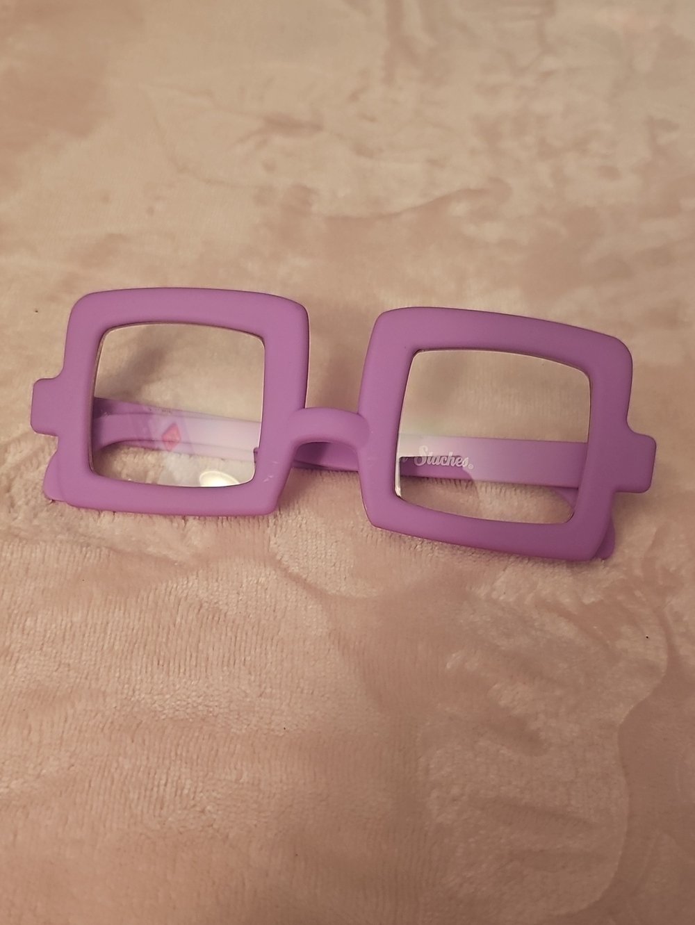 Square Purple Statement Sunglasses